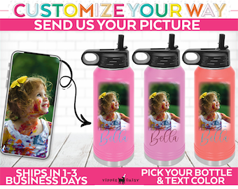 Custom Photo Tumbler Personalized Tumbler Gift for Mom Gift for Her Water Bottle Birthday Gift for Grandma Coffee Water Drinks Insulated Cup