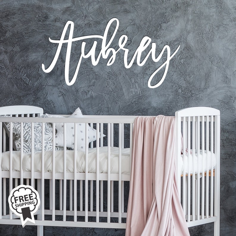 Nursery Decor Nursery Name Sign Nursery Wall Art Baby Name Etsy