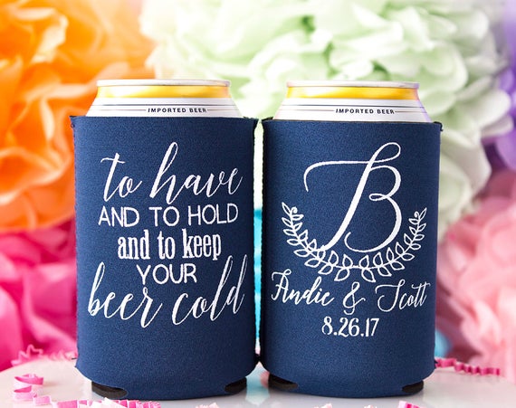 To Have and to Hold and to Keep Your Beer Cold, Wedding Favor Gift