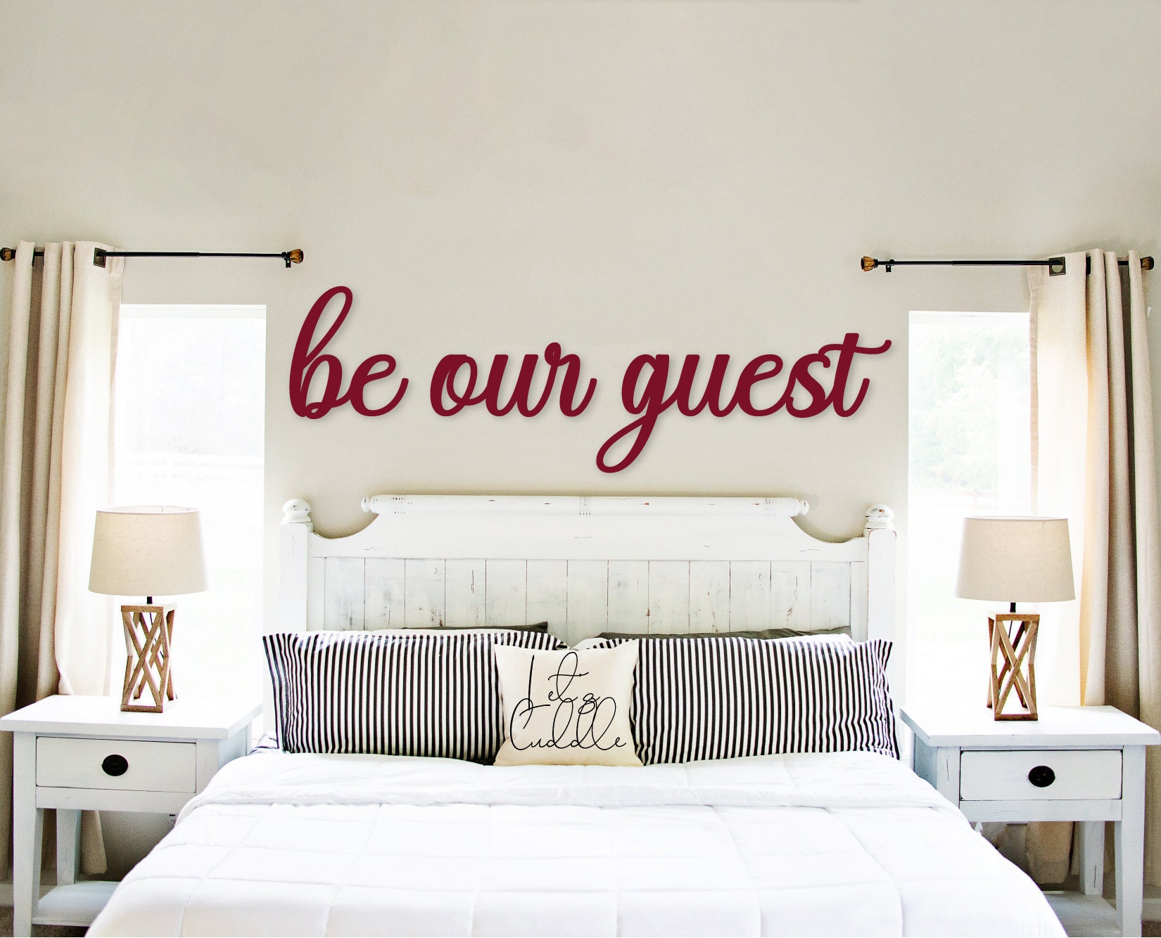 Be Our Guest Wood Sign Guest Room Decor Guest Room Sign Modern Etsy