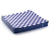 Blue Checkerboard Paper, Food Baskets, Berry Basket Liners, Birthday Parties, Deli Wrap, Food Wrappers, Party Supplies, Sandwich Paper, BBQ