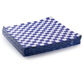 Blue Checkerboard Paper, Food Baskets, Berry Basket Liners, Birthday Parties, Deli Wrap, Food Wrappers, Party Supplies, Sandwich Paper, BBQ