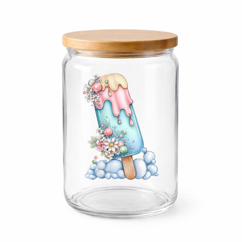 Bubble Ice Pop UV DTF Decal Daisy Frozen Treat Sticker Cup Decal Glass Decal Tumbler Sticker Sweet Treat Gift Bild 3