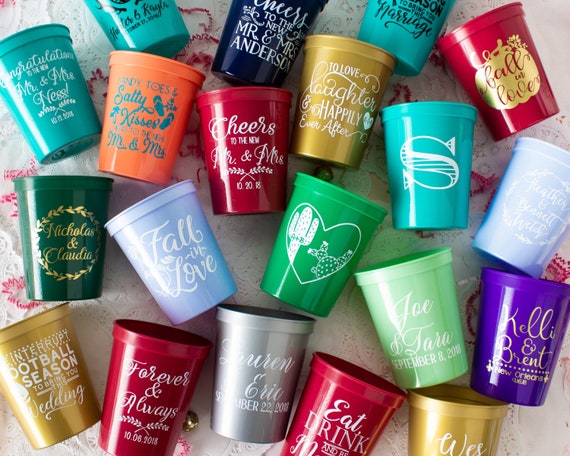 personalized stadium cups cheers wedding cups with names and date Personalized wedding cups personalized wedding favors for guests in bulk personalized stadium cups cheers wedding cups with names and date Personalized wedding cups personalized wedding favors for guests in bulk