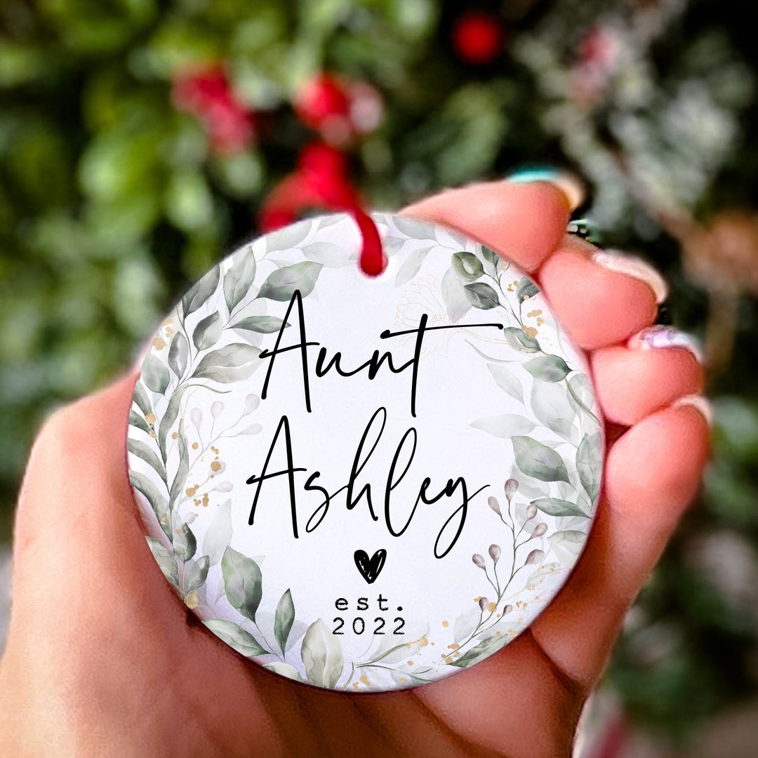 Aunt Ornament New Aunt Gift Christmas Ornament Gift for Sister Gift for ...