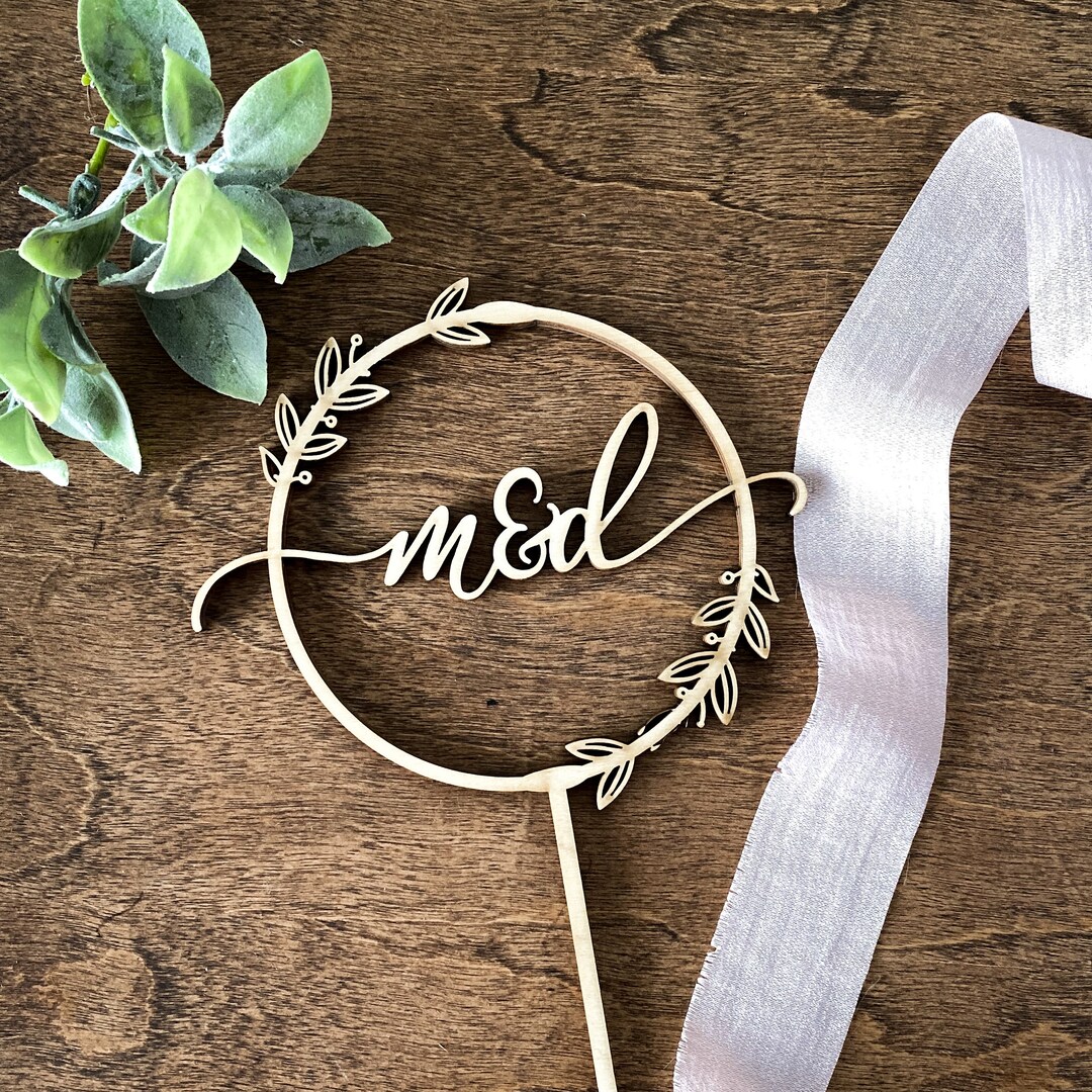 Rustic Wedding Cake Topper Bride and Groom Wedding Cake Topper ...