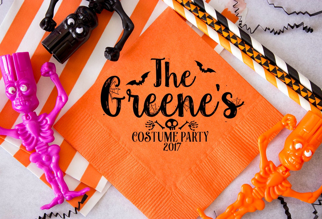 Halloween Napkins, Halloween Party Napkins, Wedding Decor, Party