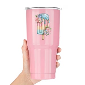 Blueberry Ice Pop UV DTF Decal Cottage Frozen Treat Sticker Cup Decal Glass Decal Tumbler Sticker Dessert Gift image 12