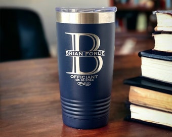 Officiant Gift for Men Best Officiant Wedding Officiant Gift Wedding Party Gifts Marriage Officiant Engraved Tumbler Reverend Pastor