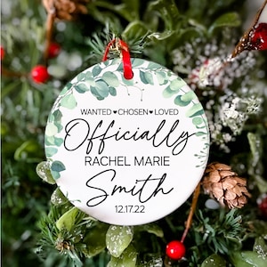 Adoption Ornament Adoption Day Forever Family Christmas Ornament Family Keepsake Adoption Celebration Gotcha Day New Family Ornament