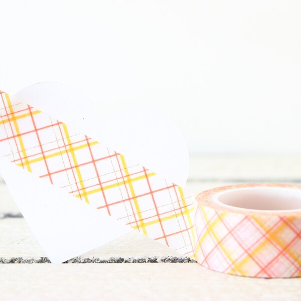 Plaid Washi Tape, Fall Washi Tape, Autumn Planner Tape, Planner Sticker, Decorative Tape, Planner Accessories, Embellishment, Packaging
