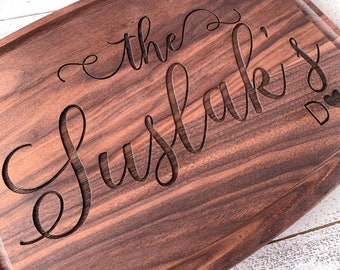 Personalized Cutting Board, Engraved Cutting Board, Personalized Wedding Gift, Custom Cutting Board, Custom Wedding Gift, Cutting Board