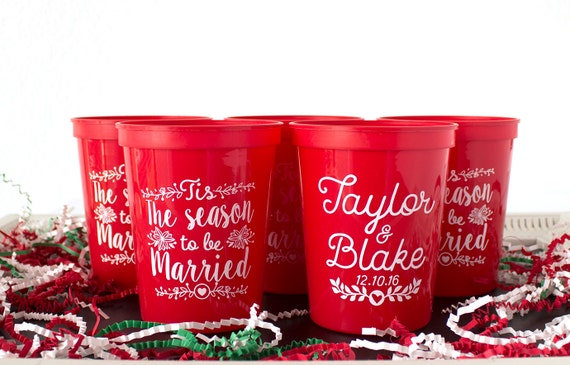 Christmas Plastic Cups Christmas Favors Custom Christmas 