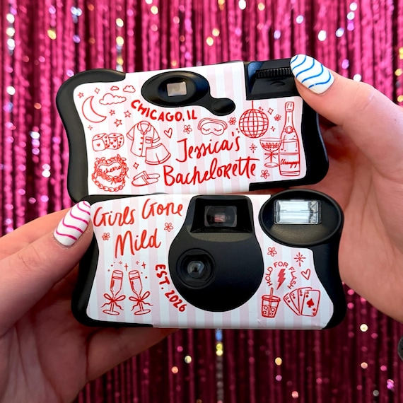 Girls Gone Mild Bachelorette - Custom Disposable Camera Wrap - Disposable Camera Cover for Bachelorette - Spa Night Girls Night In Sleepover