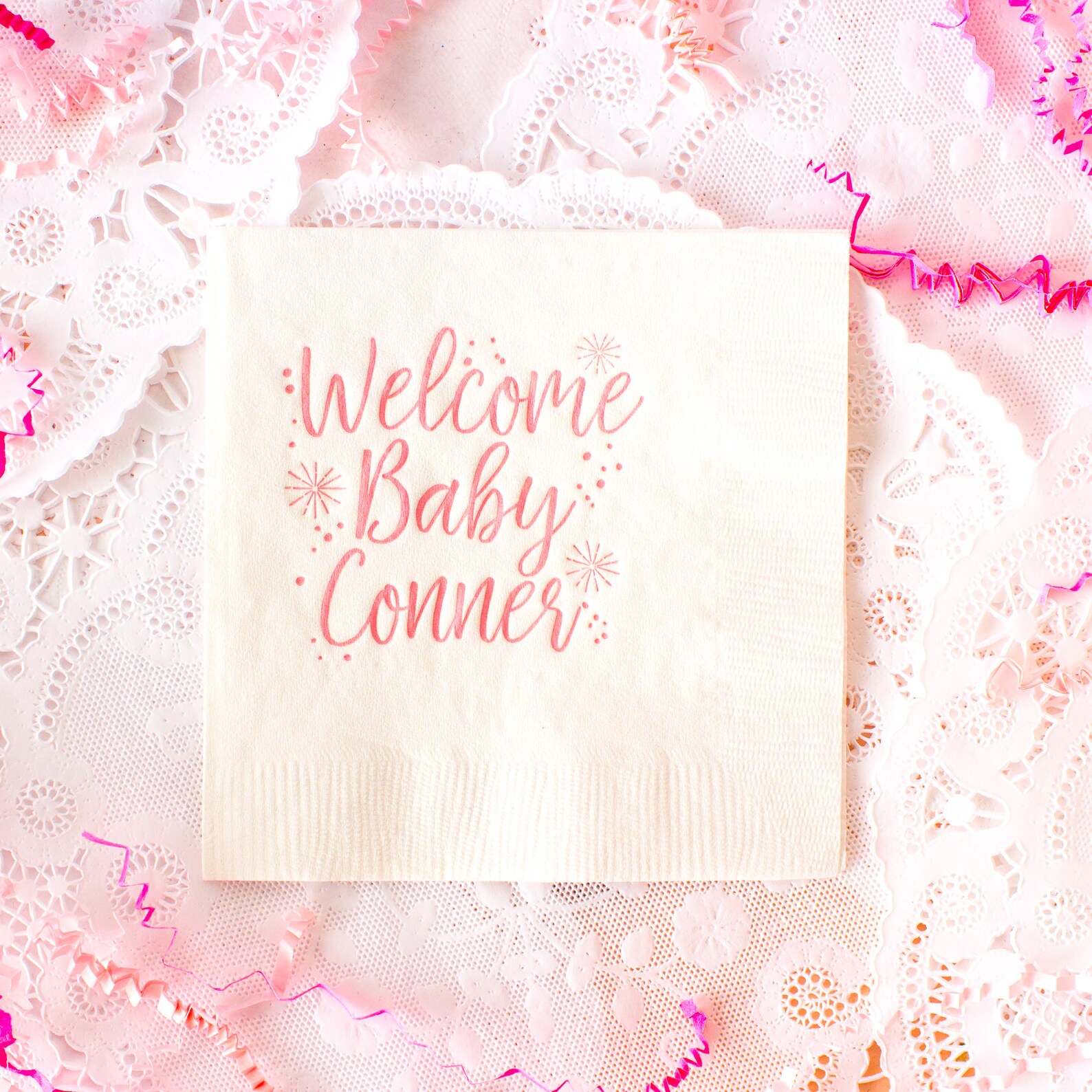 Baby Shower Napkins Baby Personalized Napkins Baby Etsy
