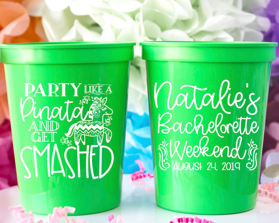 Bachelorette Cups Custom Party Cups Party Favors Beach Bach Nashville
