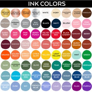 a color chart with different shades of paint