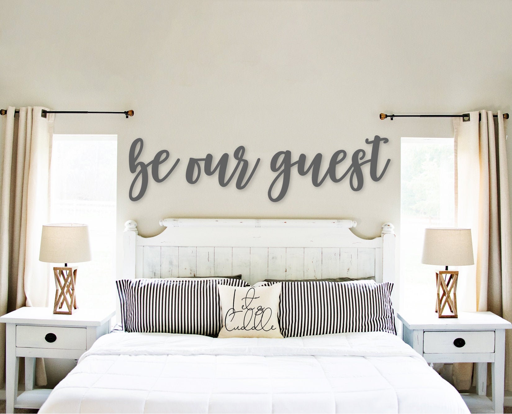 Be Our Guest Wood Words Wood Cutout Laser Cut Sign Wood Word Etsy Canada