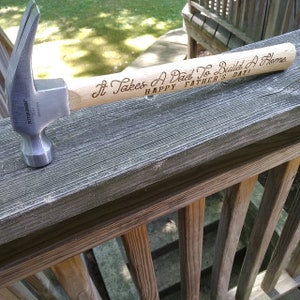 Christmas Gifts for Dad from Kids Engraved Hammer Father in Law Gift for Husband Stocking Stuffers for Grandpa Gift for Men Brother image 10