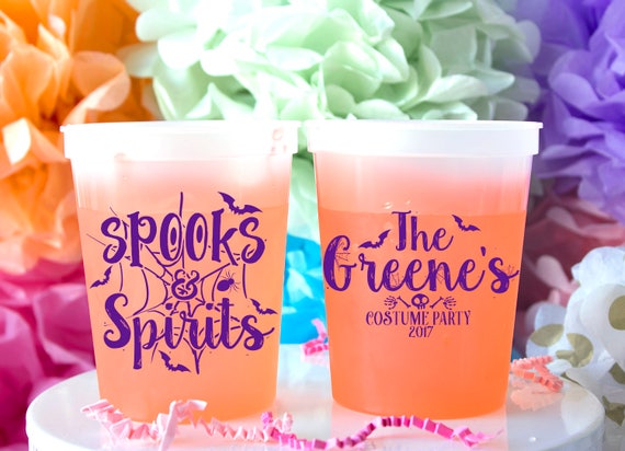 Halloween Cups, Halloween Party Favor, Color Changing Cups, Mood Cups, Custom Stadium Cups, Wedding Cups, Bachelorette Favor, Party Cups