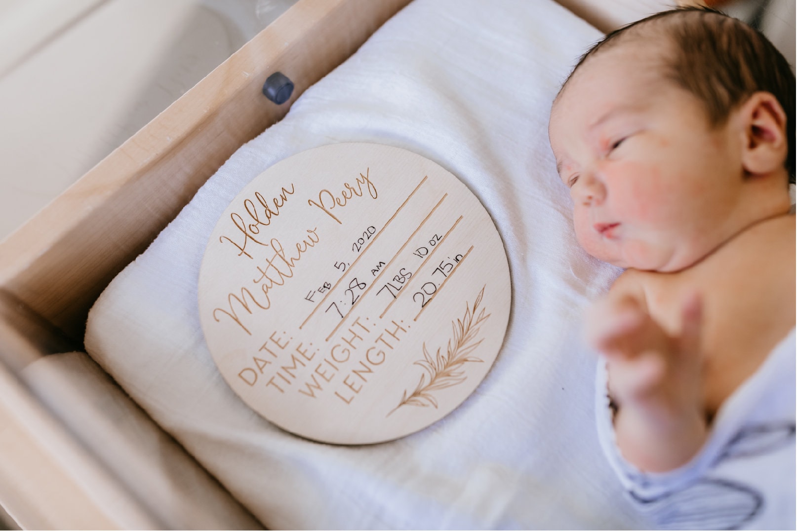 Baby Name Announcement Sign Newborn Hospital Photo Props Etsy