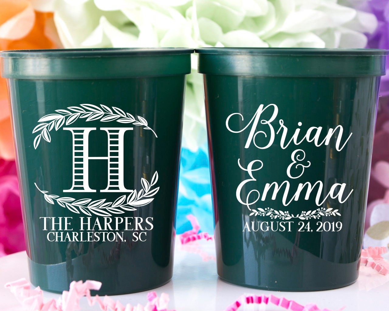 Party Favor Cups Wedding Favors Personalized Cups Custom Etsy