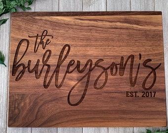 Personalized Cutting Board Wedding Gift for Mom Engraved Cutting Board Custom Cutting Board Housewarming Gift New Home Anniversary Birthday