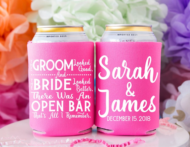 The Groom Looked Good The Bride Looked Better Personalized | Etsy