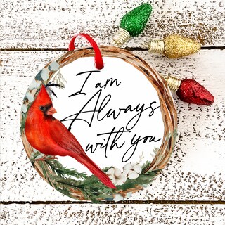 Set Regalo Bracciale E Piattino Portagioie A Cuore Con Cardinale Rosso - Gioiello 'I Am Always With You', Regalo Simpatia Per Mamma E Nonna