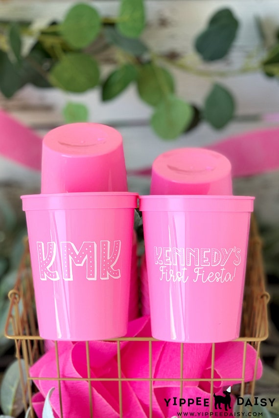 First Fiesta Birthday Party, Custom Birthday Cups, 1st Birthday Cups, Fiesta Party Cups, First Fiesta Stadium Cups, 1st Birthday Favors