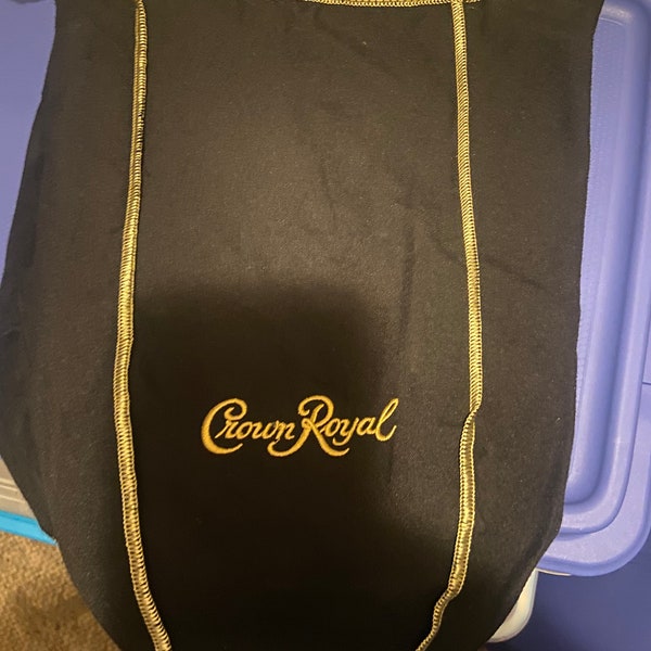 Black 1.5 liter crown Royal bag. Sold in packs of 1,5,&10. Buy more and save more!!