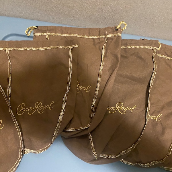 Vanilla/tan 750 ml crown Royal bag. These are the 9” bags. Great for Quilting, Crafting or just collecting!!