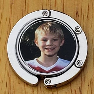 Gancho para bolso personalizado con su imagen, foto o logotipo, 3 colores, artículos promocionales personalizados para bodas infantiles, publicidad, regalo de bar personalizado.