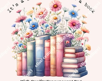 È una bella giornata per leggere PNG – Regalo per amanti dei libri e insegnanti (download digitale)