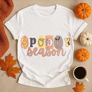Retro Spooky Season Halloween T-Shirt: 1990s Style Comfort Colors Tee