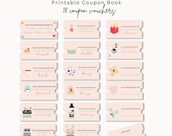 Printable Mother&#39;s Day Gift: Editable Coupon Template for Grandma, Nana – Unique Mothers Day Printable Gift