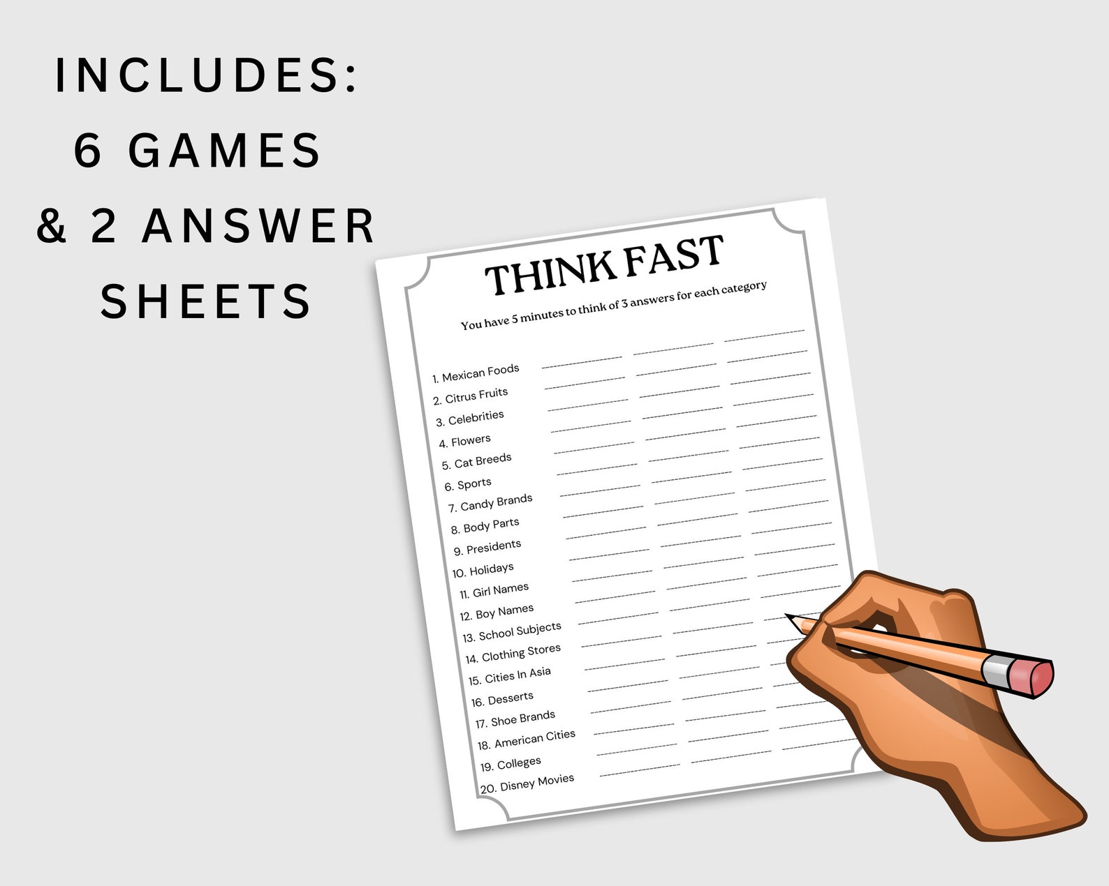 Dinner Party Games Printable, Icebreaker Questions, Adult Party Games