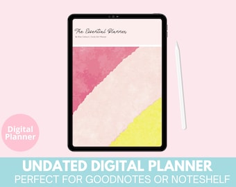 Digital Planner, iPad Planner, Goodnotes Planner, Undated digital planner, Digital planner GoodNotes, digital calendar