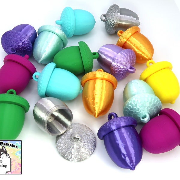 ACORN Two Inches - Screw on Top Container - Pack of TWO - Pick from Over 30 Colors