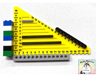 Lego Ruler Measuring Device | AFOL | Over 30 Colors | 3D Printed