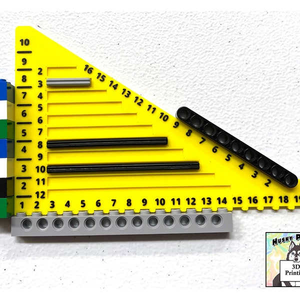 Lego Ruler Measuring Device | AFOL | Over 30 Colors | 3D Printed