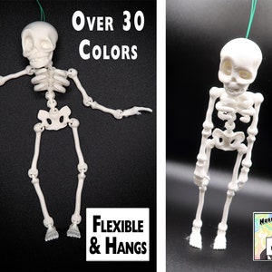 Hanging SKELETON - Flexi Articulated - Over 30 colors - It can hang & dance! See the Video