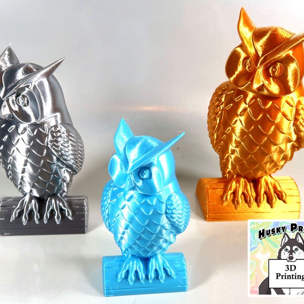 3D Printed OWL - Lots of Colors & SIZES to pick from!