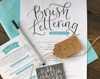 Beginner Brush Lettering Kit - Learn At Home