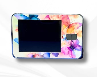 3D Multicolor Butterflies Tandem T:Slim Insulin Pump Decal, Diabetes Accessory, Diabetic Medical Device Sticker, Pump Skin. B4