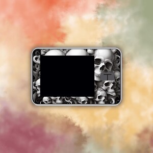 Insulin Pump 3D Skulls Decal, Waterproof Medical Device Sticker.  H2