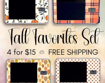 Tandem T:slim X2 Sticker Set | Fall Favorites Pump Decals | Autumn Themed Insulin Pump Skins | Water resistant T1D Diabetic Accessories.FLS1