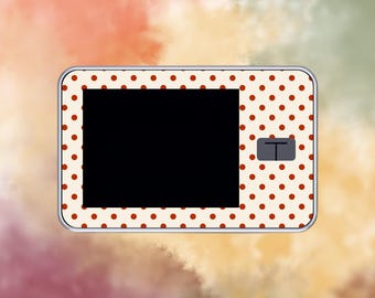Autumn Polka Dots Tandem T:Slim Insulin Pump Decal, Diabetes Accessory, Diabetic Medical Device Sticker, Pump Skin.  FL6