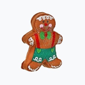 Gingerbread Boy, Gingerbread plush doll, Gingerbread Décor, Felt Gingerbread Boy, Gingerbread Wreath attachment, Gingerbread christmas