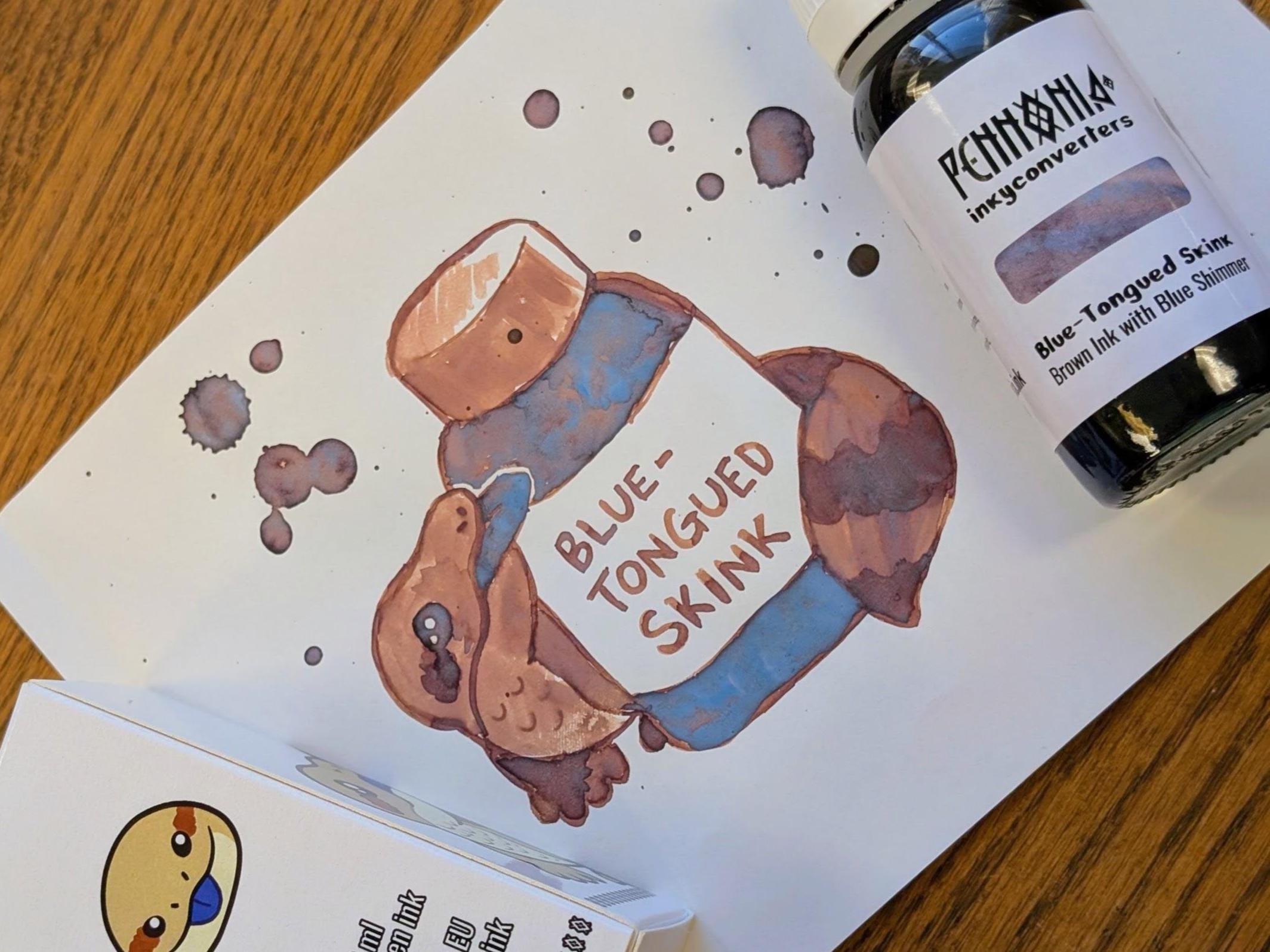 Pennonia X Inkyconverters Blue-tongued Skink | Fountain Pen Ink